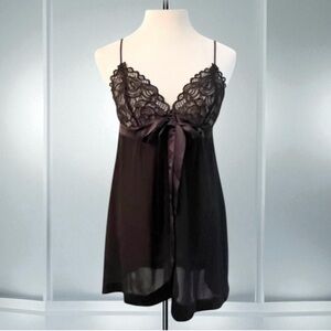New! La Perla Malizia Studio Short Silk Blend Chemise Nightie Size L